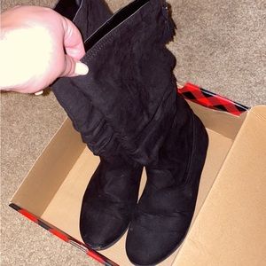 Black dress boots (calf high)